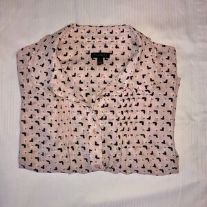 Talbots Long Sleeve Pintuck Shirt